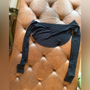 Are you am I Black Long Sleeve backless top